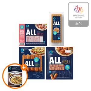 본사직영 ALL소시지4종(프랑크/비엔나 외) 6개 골라담기 + (증정)소고기볶음밥210g