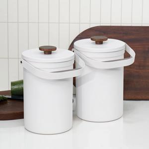 스테인레스 음식물 쓰레기통 착색없는 진공 음쓰통 3L 1+1