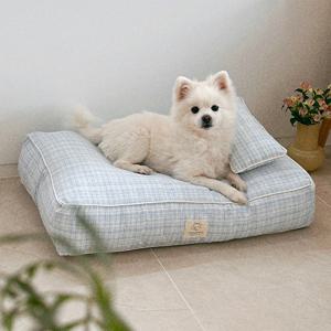 사각 강아지 고양이 방석 하우스 침대 푹신한 빵빵한 높이조절 솜사탕