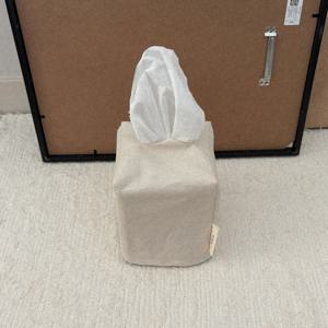 linen tissue case 티슈케이스 s/ivory