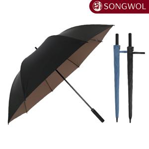 송월 장 방풍 컬러암막 장우산 2COL 컬러배색 우양산