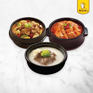 설렁탕 2팩+된장찌개 2팩+김치찌개 2팩