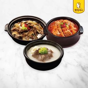 설렁탕 2팩+뚝배기불고기 2팩+김치찌개 2팩