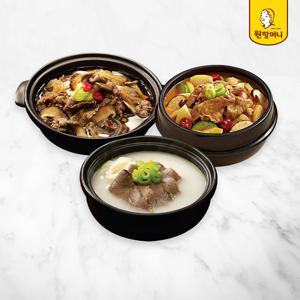 설렁탕 2팩+뚝배기불고기 2팩+된장찌개 2팩