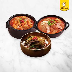 육개장 2팩+김치찌개 2팩+부대찌개 2팩