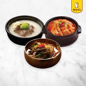 육개장 2팩+설렁탕 2팩+김치찌개 2팩