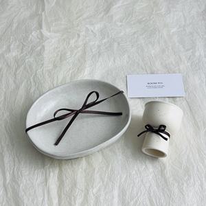 얼그레이 오벌 접시 + 사케잔 선물세트 돌잔치 집들이 결혼 답례품 이사선물 파스타볼 홈카페