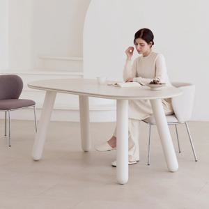 베로아 4인용 6인용 1550/1800 타원 포세린 세라믹 식탁 테이블 세트