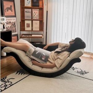 안락 흔들 의자 리클라이너 눕는 쿠션 소파 테이블 겸용