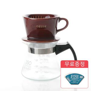 도자기 커피드리퍼 핸드드립 세트 1~2인용 홈카페 캠핑용