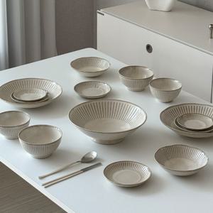 에브리데이 컬렉션 4인 홈세트 린넨베이지 19P MADE IN JAPAN