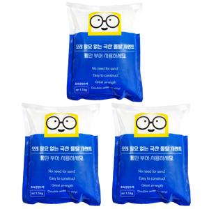 초속경 방수 백 시멘트 1.5kg 3개 가정용 변기공사 보수 타일