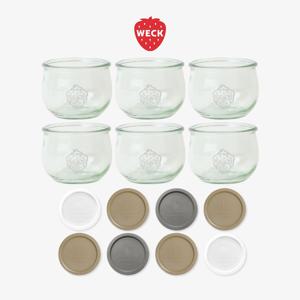 [브랜드세일] 튤립 744(580ml)유리병 6개 + PE뚜껑 8개 세트