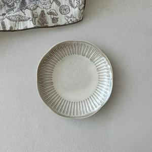 린넨베이지 플라워찬기 소 MADE IN JAPAN