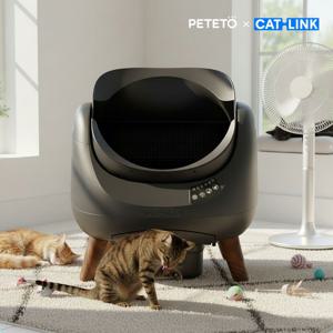 코오롱글로벌 CAT LINK 오픈형 고양이 자동화장실 캣링크 OPEN X 그레이