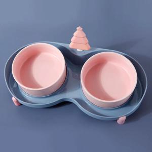 반려동물 세라믹 2구 식기세트 밥그릇 2p 애견 인테리어식기