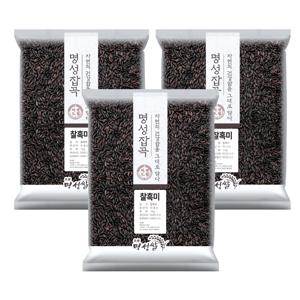 프리미엄 국내산 찰흑미 3kg (1kg x 3개)
