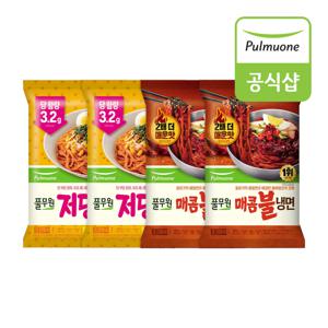 저당 생쫄면(460g)x2개+매콤 불냉면(403g)x2개