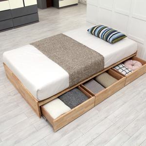 [리퍼] 린 무헤드 슈퍼싱글SS 퀸Q 침대프레임 원목 수납침대