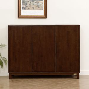 캐비닛 원목 다크브라운 키높은 수납장 1200