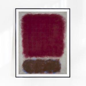 마크 로스코 Red over Brown 56 x 71 cm