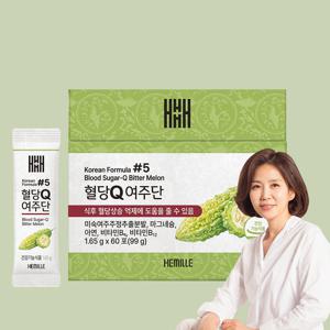 헤밀레 여주환 식후 혈당 상승 억제 도움 미숙여주 혈당Q 여주단 60포 1박스