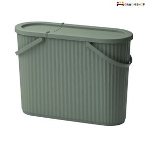 DAMMANG 양방향 뚜껑이 있는 플라스틱 대형 휴지통 (48L)/쓰레기통