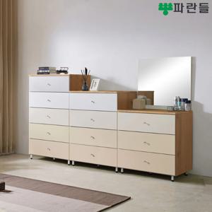 파란들가구 800 속깊은 3단/4단/5단서랍장(D) 광폭서랍장 택1