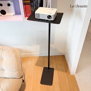 [리퍼] 빔프로젝터 높낮이 조절 틈새 빔 거치대 거실 쇼파 침대 롱 슬림 스탠드형 퓨어블랙