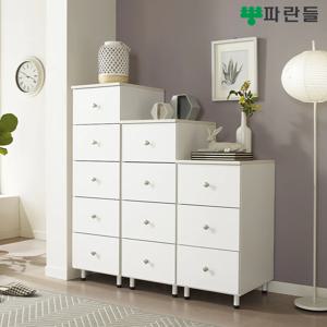 파란들가구 400 속깊은 3단/4단/5단서랍장(F) 광폭서랍장 택1