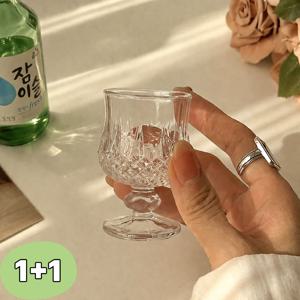 1+1 예쁜소주잔 미니 고량주잔 고블렛 술잔 세트