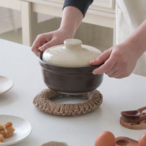 베이지브라운 뚝배기 3size 내열냄비 계란찜 전골 오븐 식기세척기 찌개 냄비
