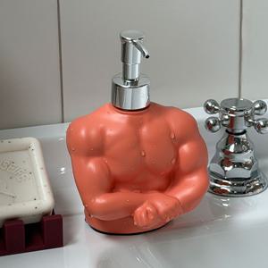 테토 근육맨 머슬 펌핑용기 핸드워시 디스펜서 리필공병 용기