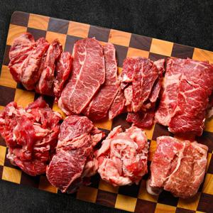 모듬 소고기 한판 600g 1kg  / 갈비살 우삼겹 살치살 안창살 토시살