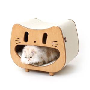 삐삐 숨숨집 국내제작 고양이 원목 스크래쳐 캣타워