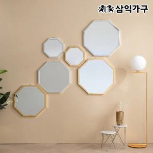 코비 왜곡없는 와이드 벽걸이 팔각 거울 3size