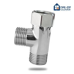 티밸브 15A T 밸브 양갈래 수도꼭지 니플 너트 호스연결