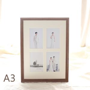 콜라주액자 A3에 4x6사진 4장배열 포토테이블 웨딩 백일 돌잔치 사진인화 멀티