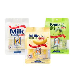 밀크 클래식 미니쌀과자 56g 우유맛 + 메론맛 + 바나나맛