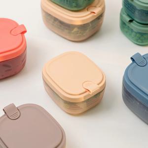 국내산 플래티넘 실리콘 레인지+오븐 모두가능! 에어락 밀폐용기 300ml 4p세트