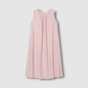 여 레이온 도트 민소매 파자마 원피스 (3 sizes)(4 colors)