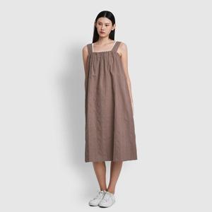 여 링클 민소매 파자마 원피스 (3 sizes)(3 colors)
