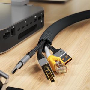 티엑스온 케이블 전선 정리 튜브 컴퓨터 선 보호 망사 커버 밴드 13mm 2m/5m