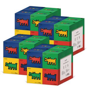 키스해링 CUBE MINI 천연펄프 미용티슈 230매 8입 4팩