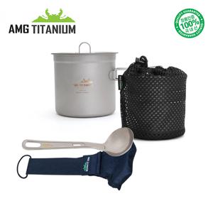 코펠(1L/케이스포함) 국자(L/케이스포함) SET 캠핑용품 백패킹 100%티타늄 국내생산