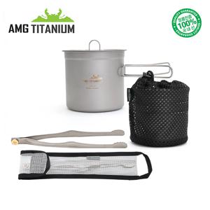 코펠(1L/케이스포함) 집게(25cm/케이스포함) SET 캠핑용품 백패킹 100%티타늄 국