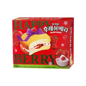 오리온 해피베리 한정판 후레쉬베리 딸기 336g