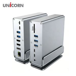 C타입 16in1 멀티허브 도킹스테이션 10G 100W 모니터확장 미러링 TCH-1600M