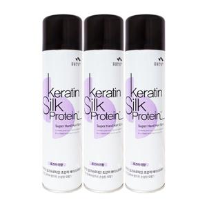 케라틴 실크프로테인 초강력 헤어스프레이 로즈마리향 300ml x3