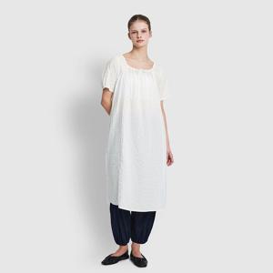 여 아일렛 시어 반팔 파자마 원피스 (3 sizes)(3 colors)